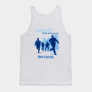 Graffiti vandalism funny police Tank Top